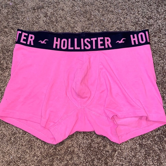 Striped Hollister Mens Briefs Boxer Briefs (Pink)